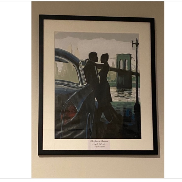 Unframed 16x20 The Space in Between Acrylic Painting 2020 - Picture 3 of 4